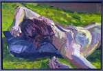 Nude with Blue Pillow, by K.G. Rickman