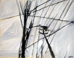 Power Lines, Street Light, by K.G. Rickman